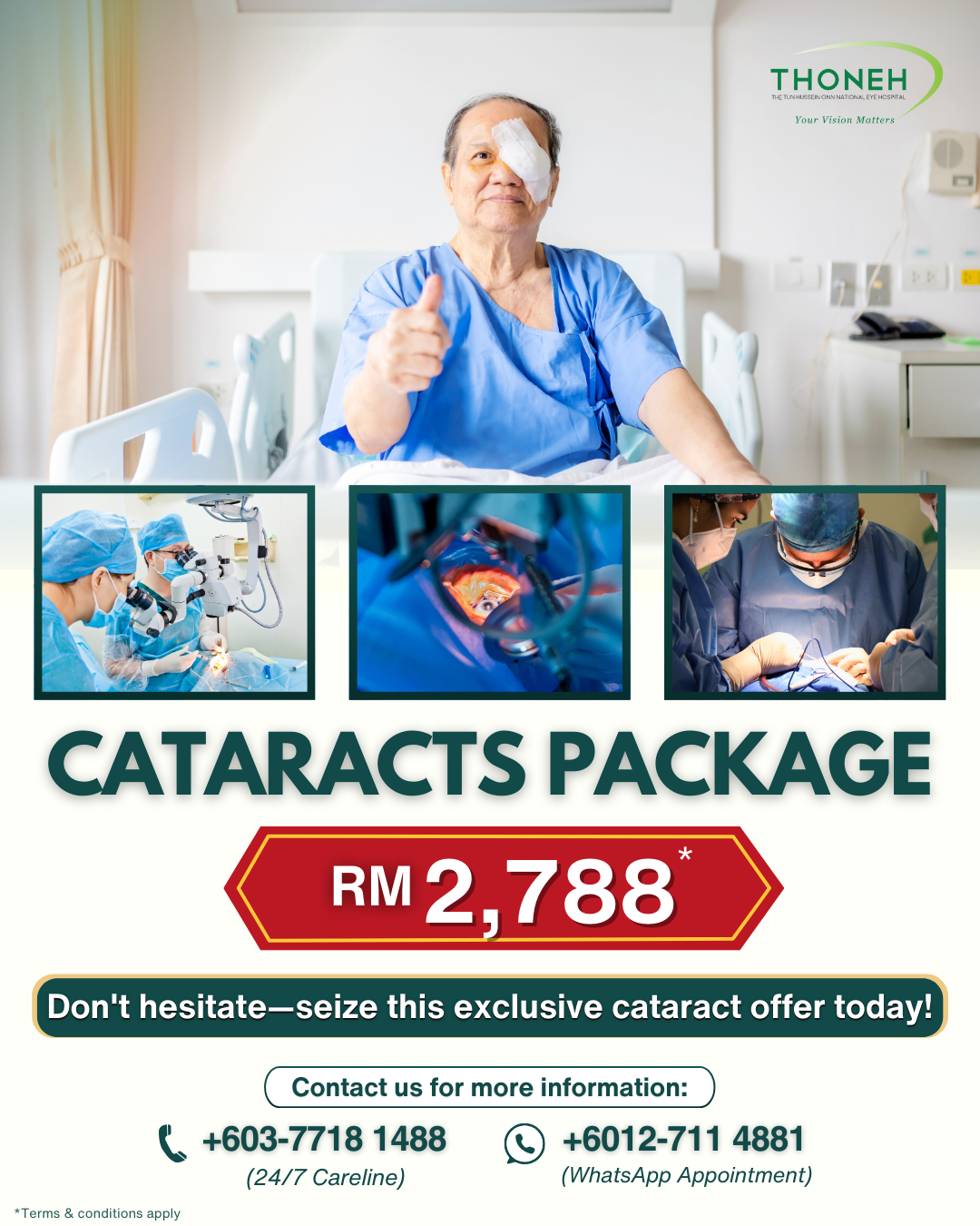Cataract promotion and package