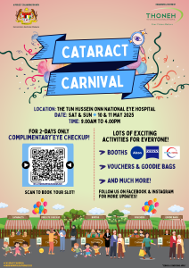Cataract Carnival, Hari Karnival Katarak at The Tun Hussein Onn National Eye Hospital